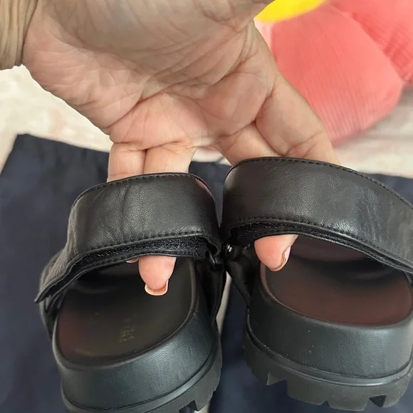 Prada Black Quilted Leather Sandals - Picture 8 of 12